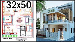 320quotx500quot Home Map  32x50 House Plan With Front Elevation  Gopal Architecture [upl. by Reni]