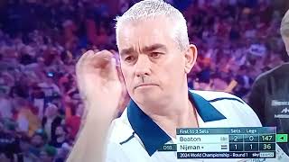 Steve Beaton Broke 9 Darter World Championship Darts 2024 [upl. by Lambertson]