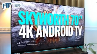 ANLAKI Skyworth 70 inch 4K Android TV Review 70SUD6600  Specs Features Price amp PROMO [upl. by Butch]