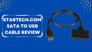 StarTechcom SATA to USB Cable  USB 30 to 25” SATA III Hard Drive Adapter Review [upl. by Anglim]