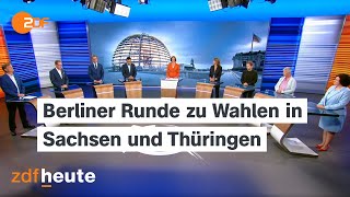 Spitzenpolitiker der Parteien zu den Ergebnissen der Landtagswahlen in Sachsen und Thüringen [upl. by Anavas]