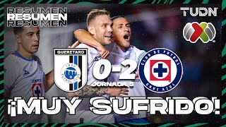 HIGHLIGHTS  Querétaro 02 Cruz Azul  Liga Mx AP2024  J5  TUDN [upl. by Joo]