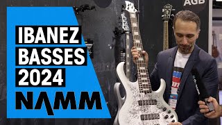 New Ibanez Basses  NAMM 24 [upl. by Sale397]