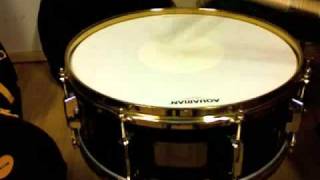 Pearl Custom Classic snare single ply medium tuning [upl. by Fast]