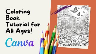 How to create coloring books in CANVA using AI [upl. by Innaig618]