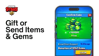 How To Gift Or Send Items and Gems on Brawl Stars Best Method [upl. by Lyssa]