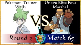 TWT Round 2 Match 65  Pokemon Trainer Wally VS Unova Elite Four Marshal [upl. by Effy428]