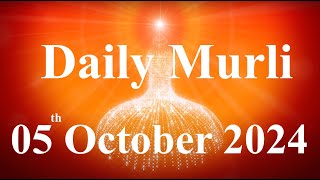 Daily Murli English 5 October 2024daily English murlimurli in EnglishEnglish murli todayMurli [upl. by Danelle]