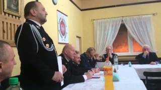 Zachowanie burmistrza na zebraniu sprawozdawczym w OSP Przedbórz [upl. by Ozneral]