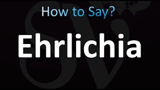 How to Pronounce Ehrlichia Correctly [upl. by Ecirtnahc]