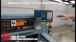 Wohlenberg 115 MCS2 TV Paper Cutter with Microcut Plus [upl. by Loseff980]