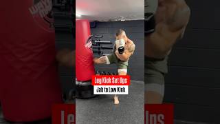 Leg Kick Set Ups 🥊 boxing kickboxing mma [upl. by Yreved]