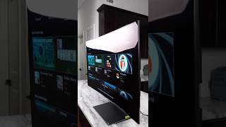 LG bendable screen lgtv smarttv tv technology gadget tech [upl. by Yelrahs]