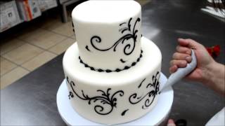 Easy To Make Wedding Cake  5 Min Simple Beautiful Wedding Cake [upl. by Oirramed]