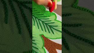 Tree leaf embroidery [upl. by Aehr]