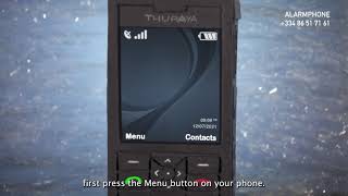 Satellite Phone Thuraya  How to use at satellite phone at sea [upl. by Hoeg]