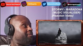 STORMY  MARADONA MUSIC VISUALISER  REACTION [upl. by Einal]