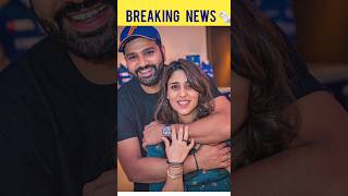 🚨BIG BREKING NEWS🚨 Rohit Sharma and ritika sajideh have been blessed with a baby boy cricket [upl. by Ruvolo]