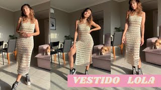 VESTIDO LOLA  PAP CROCHET Tutorial  Passo a passo [upl. by Maudie]