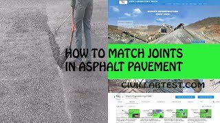 How to Match joints in Asphalt Pavement Asphalt Construction [upl. by Mansfield691]