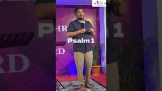 Psalm 1  Part1  tcgc psalm Pastorvijayraj [upl. by Ethban]