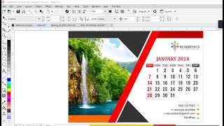 How to Table Calendar Calendar Design 2024 in CorelDraw [upl. by Chane801]