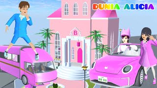 Yuta Mio Kumpulkan Mobil Baru Serba Warna Pink💖 Barbie😱  Yuta Naik Mobil Campervan  Sakura School [upl. by Molton]