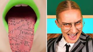 We Are Hiding From The Bad Teacher At School  Funny Moments [upl. by Iyre]