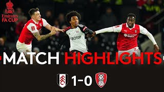 HIGHLIGHTS  Fulham 10 Rotherham  Progress To Round Four Of Emirates FA Cup 🏆 [upl. by Oilla]