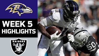 Ravens vs Raiders  NFL Week 5 Game Highlights [upl. by Thaddaus]