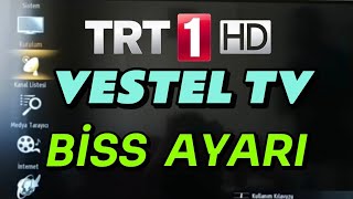 VESTEL TV BİSS AYARI  Vestel TV TRT 1 Frekans Ayarlama YENİ YÖNTEM [upl. by Enidan145]