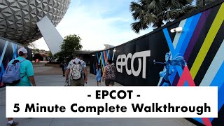 EPCOT Walt Disney World  Orlando FL  FAST FORWARD Walkthrough Tour  July 2020 [upl. by Zelde]