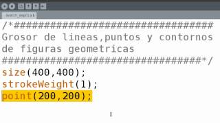 grosor de linea en processing [upl. by Gabrila364]