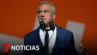 Robert F Kennedy Jr suspende su campaña y pide el voto a Trump en los estados claves [upl. by Eddina]