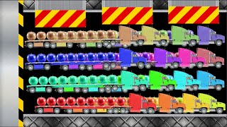 Giant Apple Transportation Truck Survival Race  Who Can Keep More Apple [upl. by Riannon318]