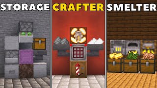 10 Redstone Builds YOU NEED in Minecraft Survival  Bedrock amp Java Edition Tutorial [upl. by Putscher]