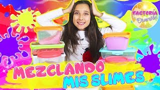 MEZCLANDO mi COLECCIÓN de SLIME 😜 SLIME SÚPER GIGANTE 😍 MEGA SLIME 🙀 TODOS los TIPOS de SLIME [upl. by Llevra]