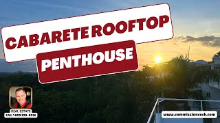 Luxury Living  Cabarete Rooftop Penthouse  Buying Dominican Republic [upl. by Assirek]