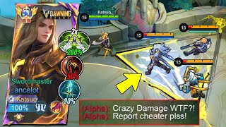 CRAZY DAMAGE 💀 LANCELOT BEST 1 SHOT BUILD 2024 IS INSANELY BROKEN Must try [upl. by Silloh749]