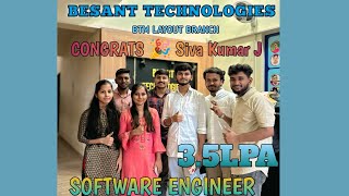 Software Engineer with 35LPAbest software institute with placementsBesant Technologies BTM [upl. by Weikert817]