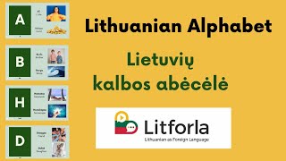 Lietuvių kalbos abėcėlė  LITHUANIAN language ALPHABET [upl. by Walker]