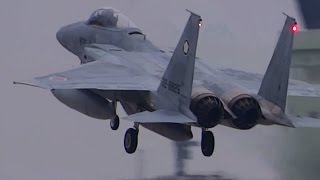 百里基地 F15イーグル タッチ＆ゴー [upl. by Sarson45]