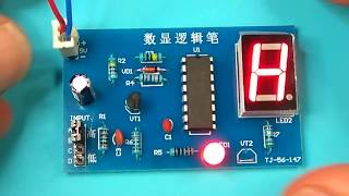 ICStation  CD4511BE DIY Kit Module LED Display Digital Logic Test Module Learning Suite [upl. by Bertrando190]