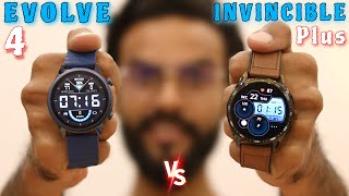 NoiseFit Evolve 4 vs Fire Boltt Invincible Plus COMPARISON🔥Which One Should You Buy [upl. by Nalliuq196]