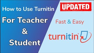 How To Check Plagiarism in Turnitin UPDATED [upl. by Euginom]