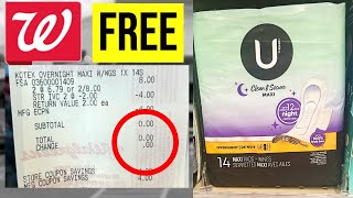 Walgreens FREE KOTEX PADS RUN [upl. by Eanat]