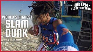 Worlds Highest Slam Dunk  Harlem Globetrotters [upl. by Ahseyd]