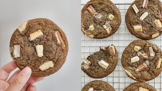 hojicha latte cookies 🍪  baking ASMR [upl. by Joete234]