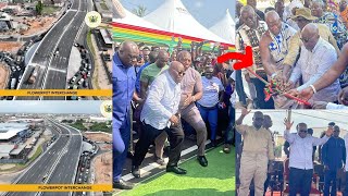 Prez Akuffo Addo brags as he finally commission the longest flyover in Afric Ghanaians mob him 😱 [upl. by Ainotahs]