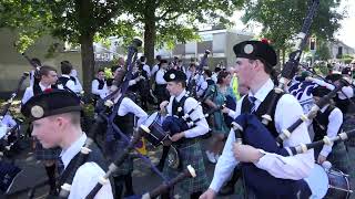 The Linlithgow Marches 2023  West Lothian Schools Pipe Band [upl. by Imaj]